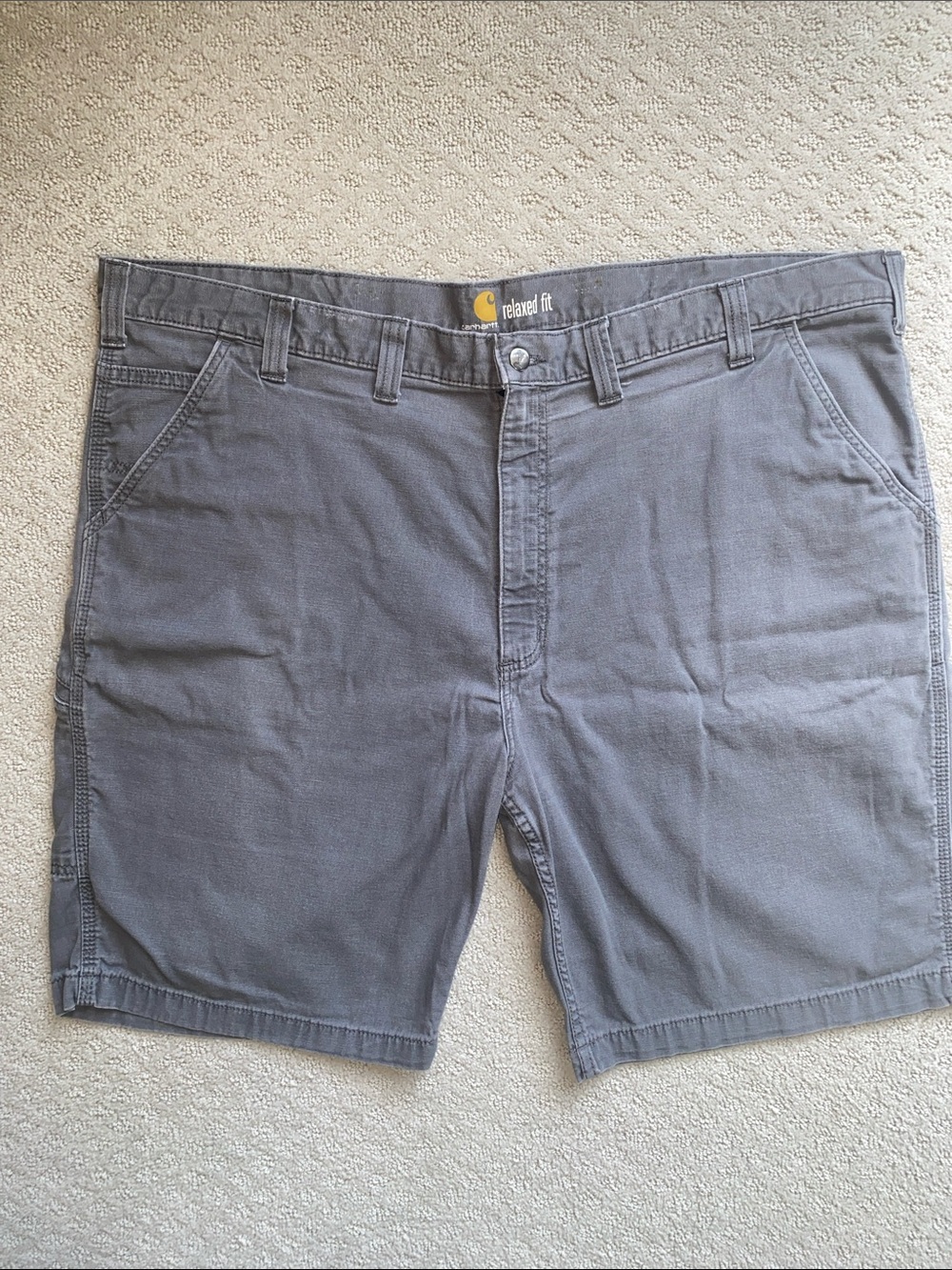 Carhartt Men's Charcoal Flat Front Relaxed Shorts